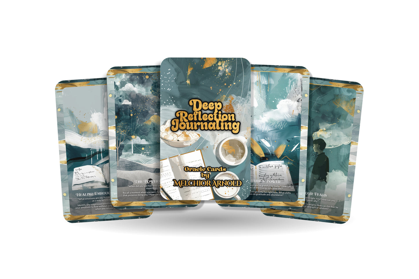 Deep Reflection & Journaling Prompts – Dive Into Self-Discovery – Guided Prompts for Inner Growth 22-Card Deck