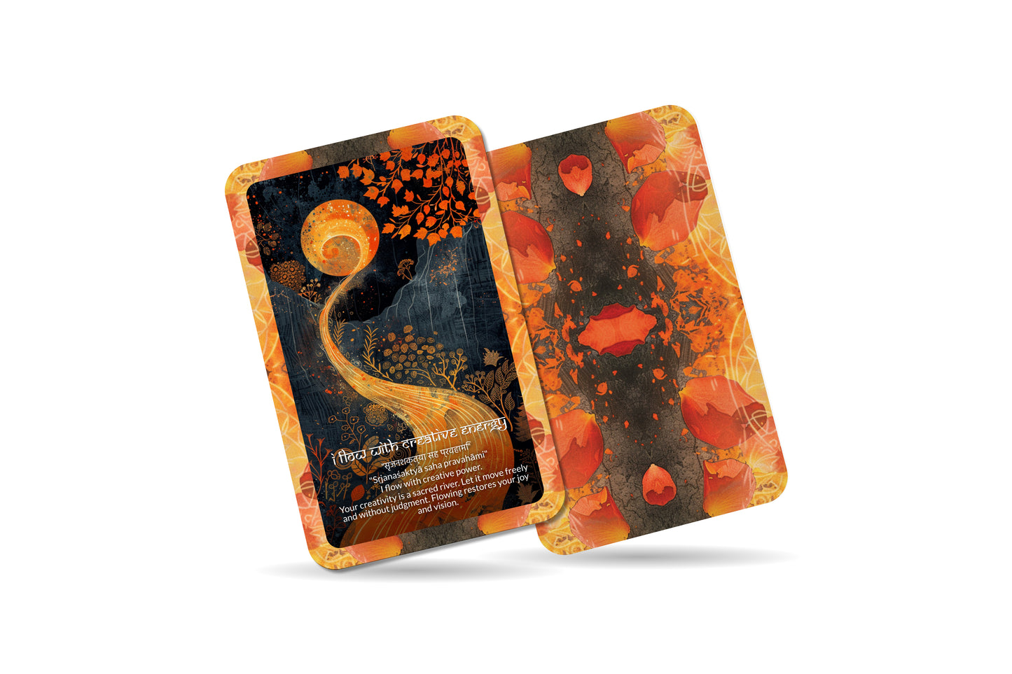 Sacral Mantra – A Creative Energy Oracle Deck – 22 Oracle Cards – Flow, Pleasure, and Passion