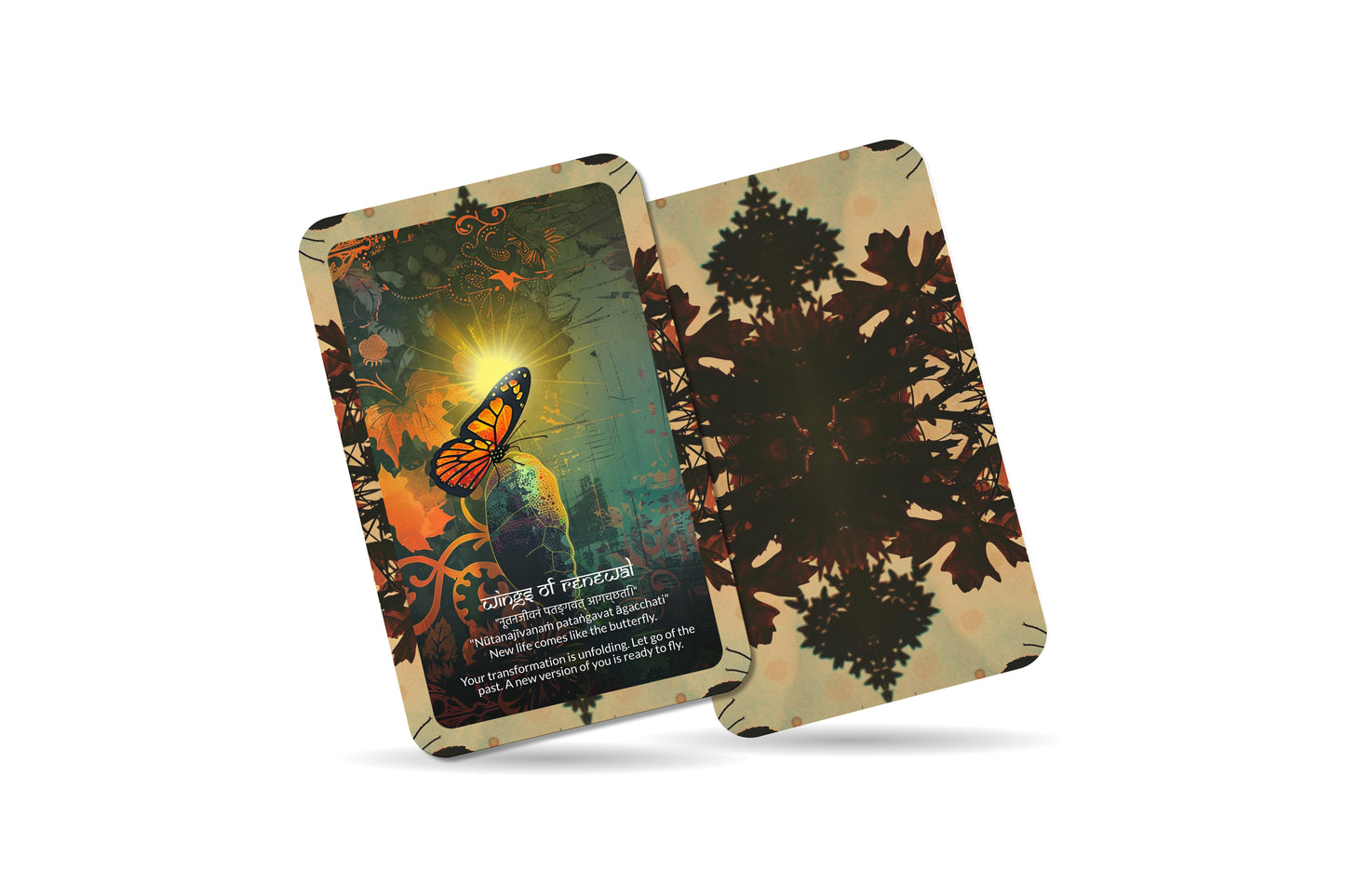 Butterfly Mantra – A Transformation Oracle Deck – 22 Oracle Cards – Metamorphosis of the Soul