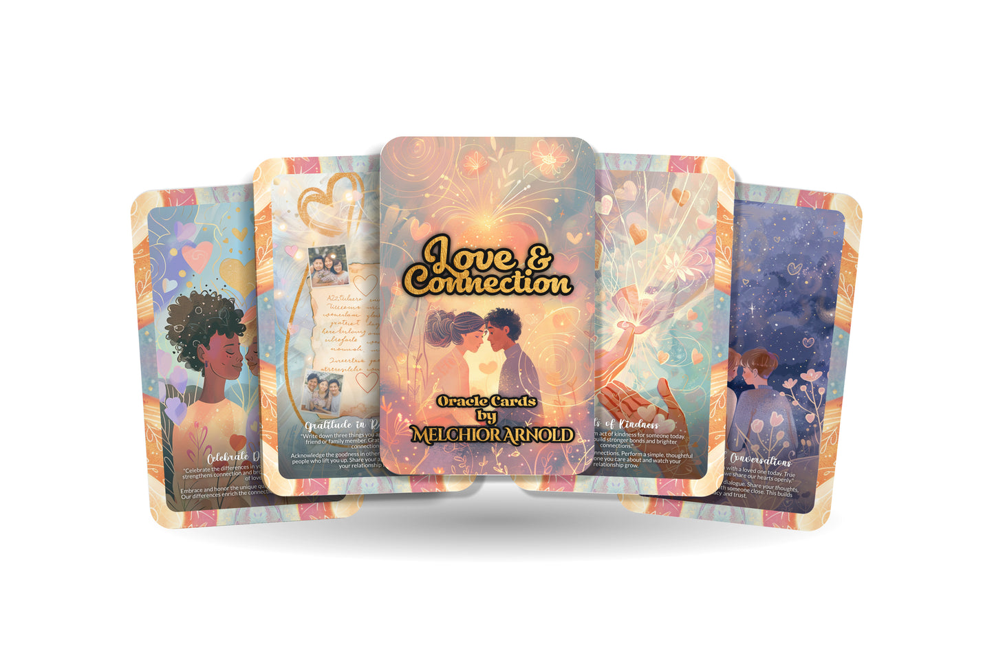 Love & Connection Oracle – Deepen Romantic Bonds – Heartfelt Wisdom & Spiritual Love 22-Card Deck