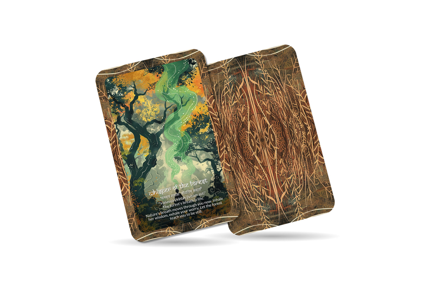 Breath of Nature Mantra – An Elemental Flow Oracle Deck – 22 Oracle Cards – Life Force of Earth and Air