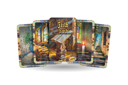 Faith Oracle – Emunah Above Reason – 22 Oracle Cards – Trust Beyond Understanding