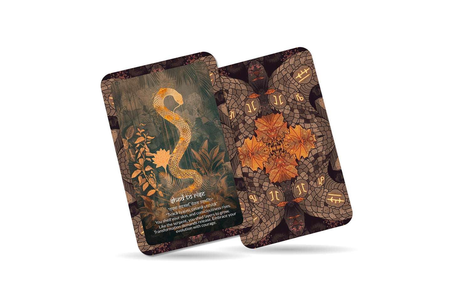 Snake Serpent Mantra – A Kundalini Awakening Oracle Deck – 22 Oracle Cards – Transformation Through Sacred Power