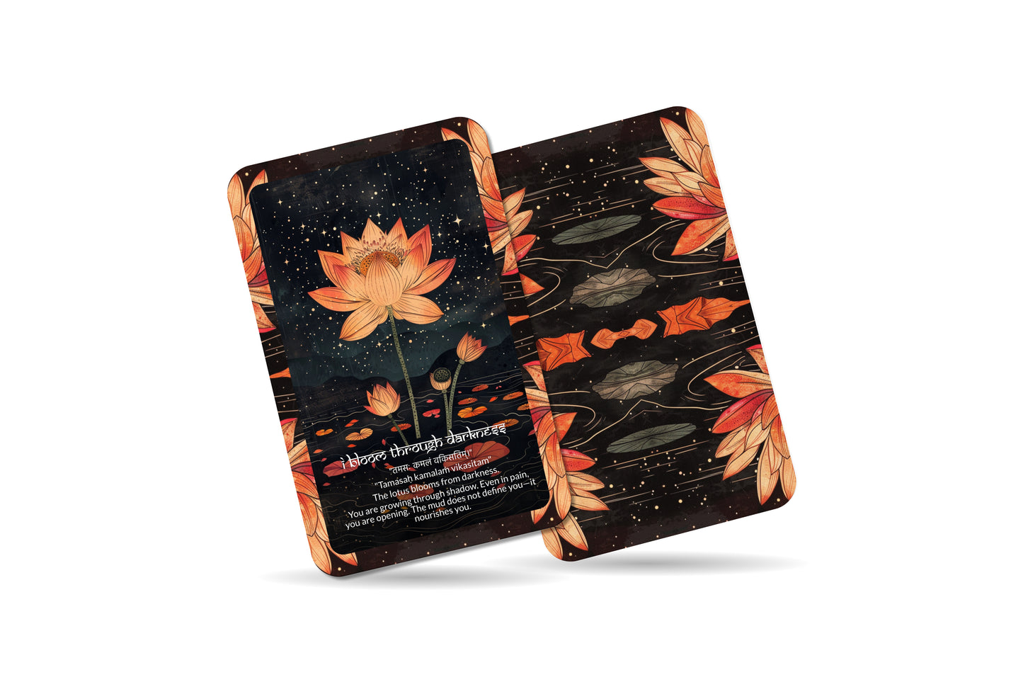 Lotus Mantra – A Spiritual Growth Oracle Deck – 22 Oracle Cards – Rising Through Sacred Mud