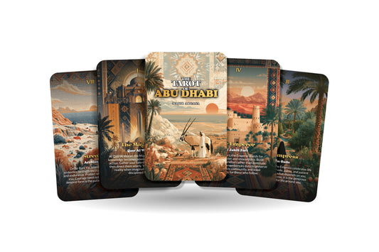 The Tarot of Abu Dhabi – A Desert Mysticism Tarot Deck – 22 Tarot Cards – Spiritual Journey Through the UAE’s Capital