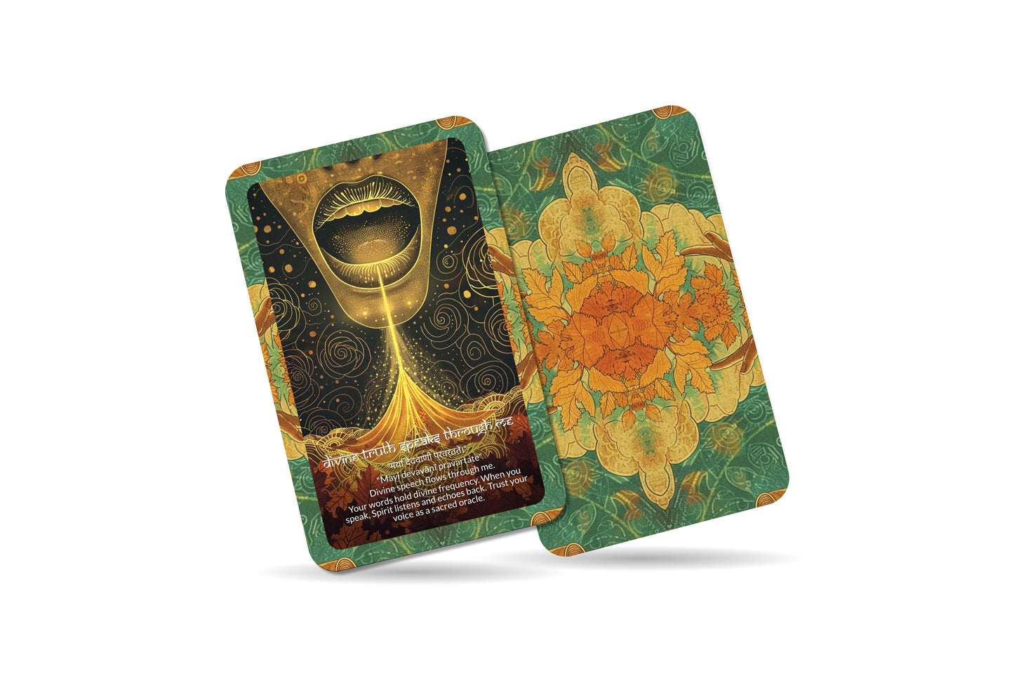 Oracle Mantra – A Divine Message Oracle Deck – 22 Oracle Cards – Channeling Sacred Truths
