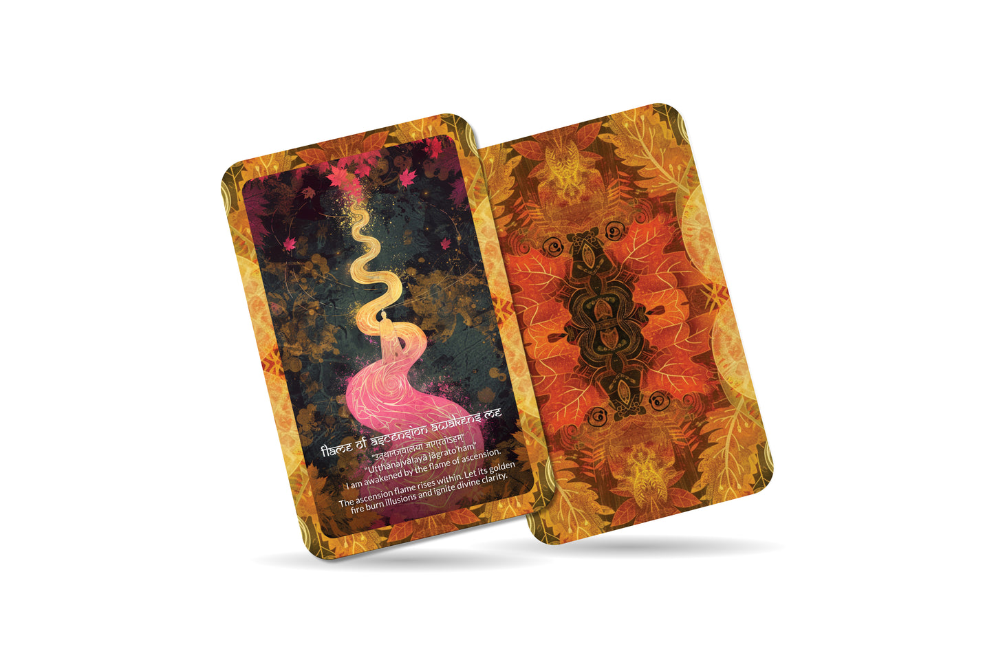 Ascension Flame Mantra – A Soul Light Oracle Deck – 22 Oracle Cards – Igniting the Fire of Awakening