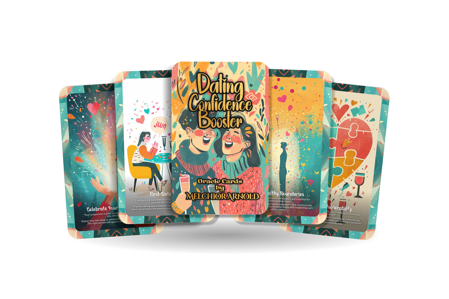 Dating Confidence Booster Cards – Radiate Confidence & Charisma – Empowered Love & Connection 22-Card Deck
