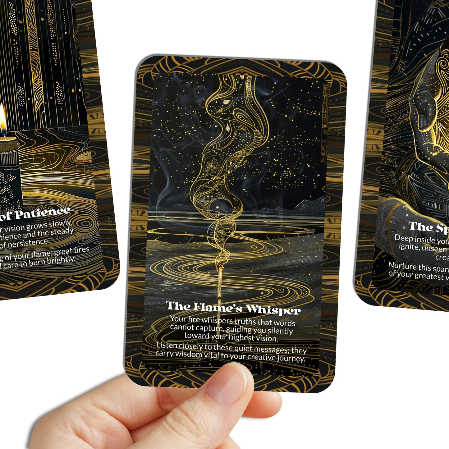 Unwritten Fires – A Vision Ignition Oracle Deck – 22 Oracle Cards – Burn Bright Before the Words Arrive