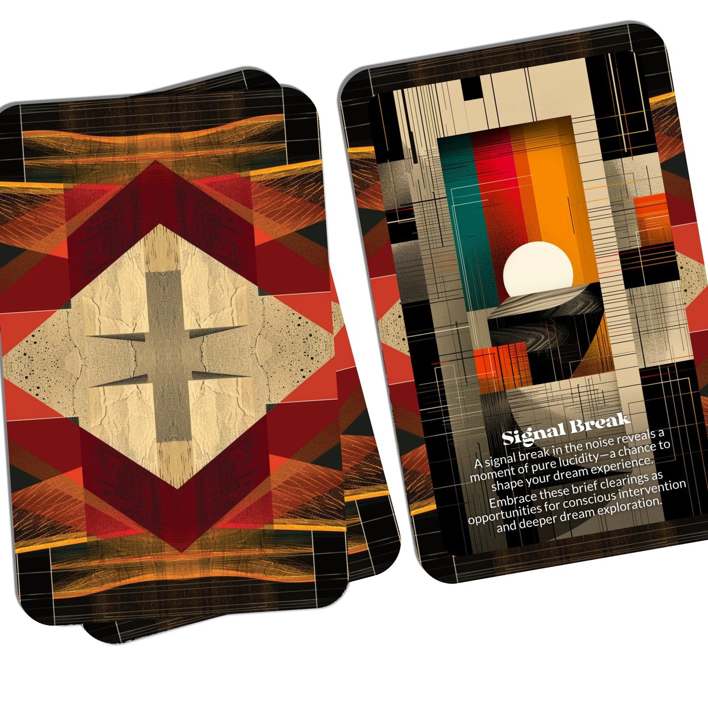 Lucid Static – A Dreamwork Oracle Deck – 22 Oracle Cards – Chaos and Clarity in the Dream Field