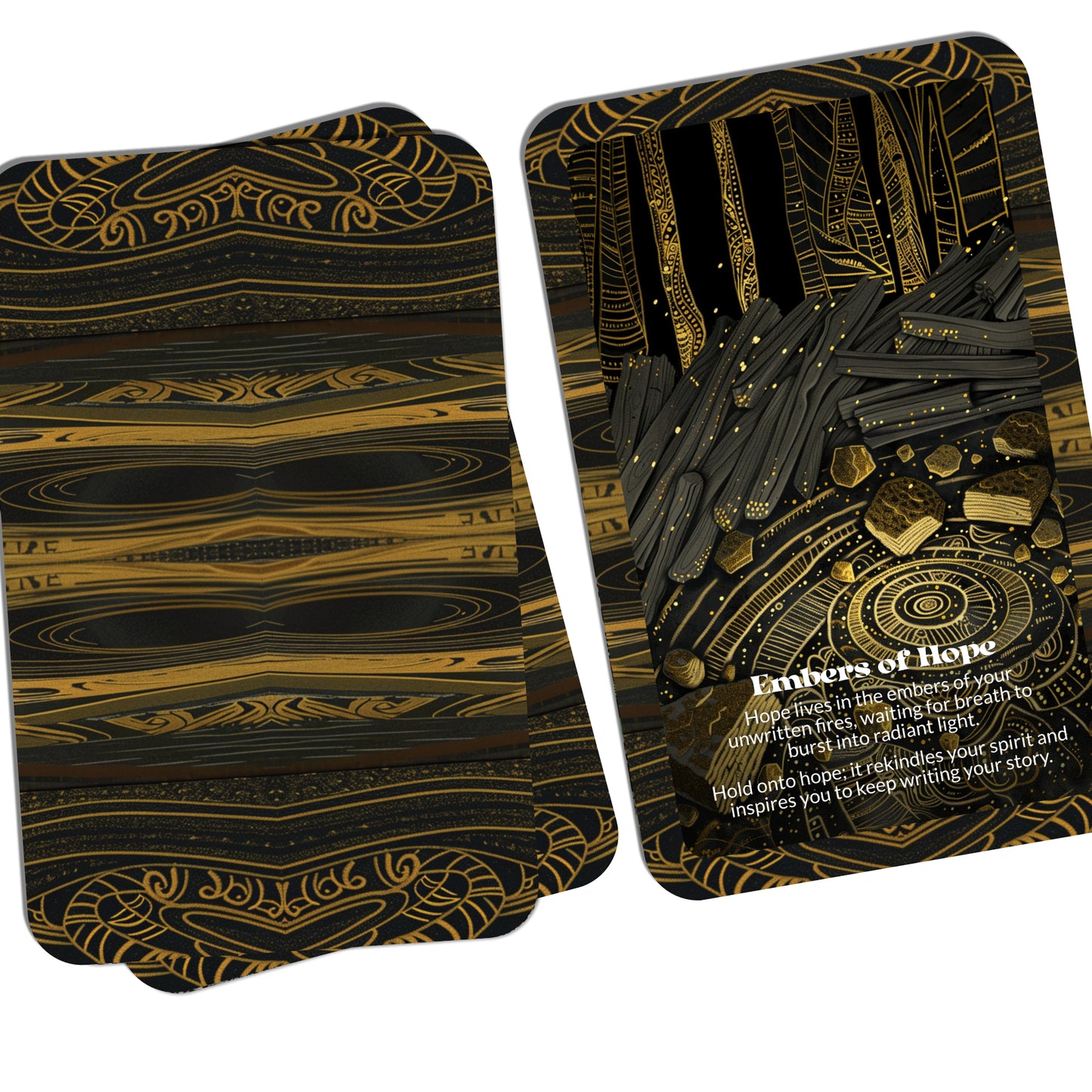 Unwritten Fires – A Vision Ignition Oracle Deck – 22 Oracle Cards – Burn Bright Before the Words Arrive