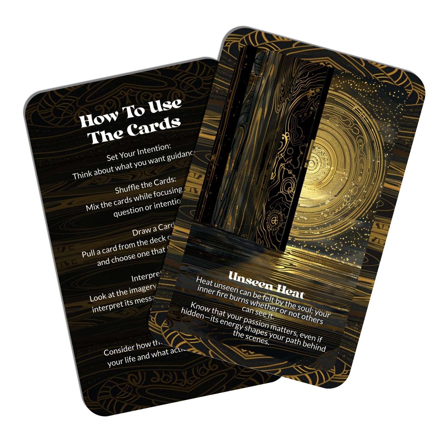 Unwritten Fires – A Vision Ignition Oracle Deck – 22 Oracle Cards – Burn Bright Before the Words Arrive