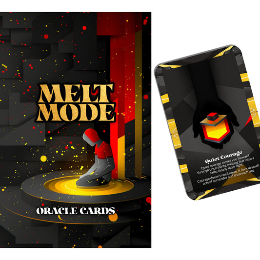 Melt Mode – A Surrendered Growth Oracle Deck – 22 Oracle Cards – Dissolve, Then Rise Remade