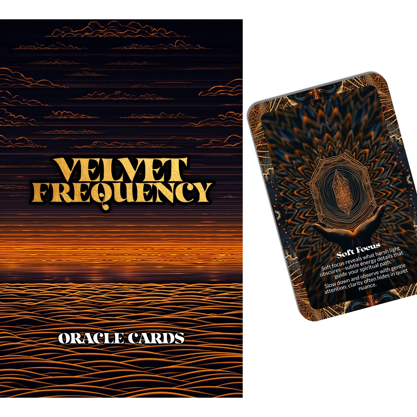 Velvet Frequency – An Energy Alignment Oracle Deck – 22 Oracle Cards – Tune Into the Subtle and Soft