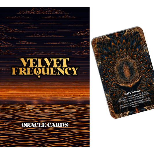 Velvet Frequency – An Energy Alignment Oracle Deck – 22 Oracle Cards – Tune Into the Subtle and Soft