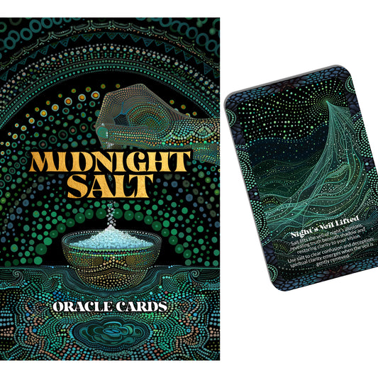 Midnight Salt – A Spiritual Purification Oracle Deck – 22 Oracle Cards – Cleanse in Shadow, Shine in Spirit