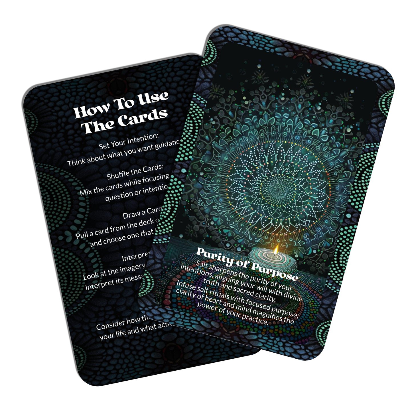 Midnight Salt – A Spiritual Purification Oracle Deck – 22 Oracle Cards – Cleanse in Shadow, Shine in Spirit