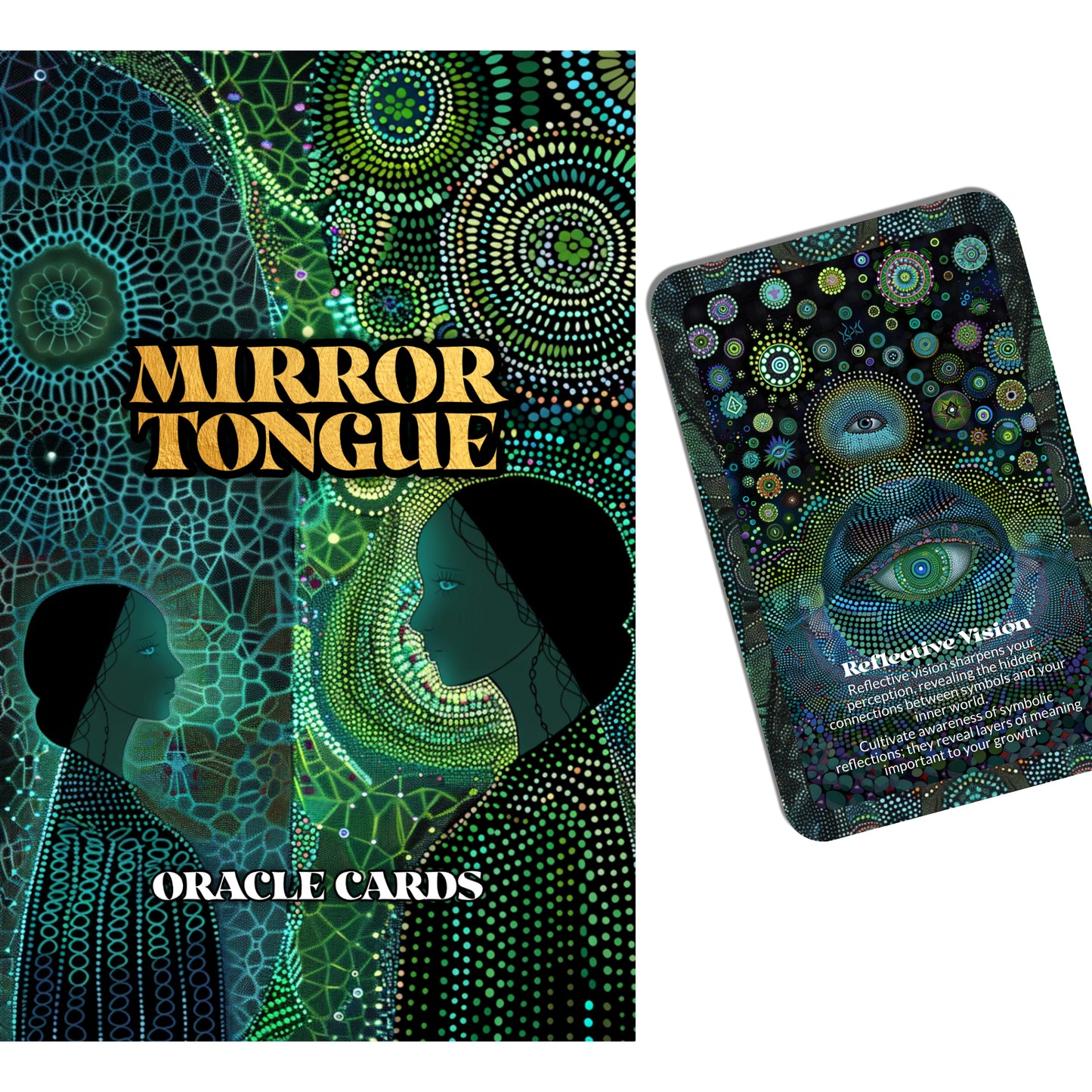 Mirror Tongue – A Symbolic Intuition Oracle Deck – 22 Oracle Cards – Speak in Symbols, Listen with Soul