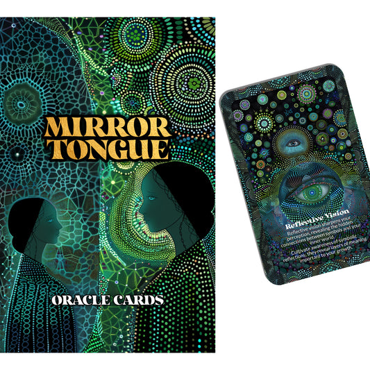 Mirror Tongue – A Symbolic Intuition Oracle Deck – 22 Oracle Cards – Speak in Symbols, Listen with Soul