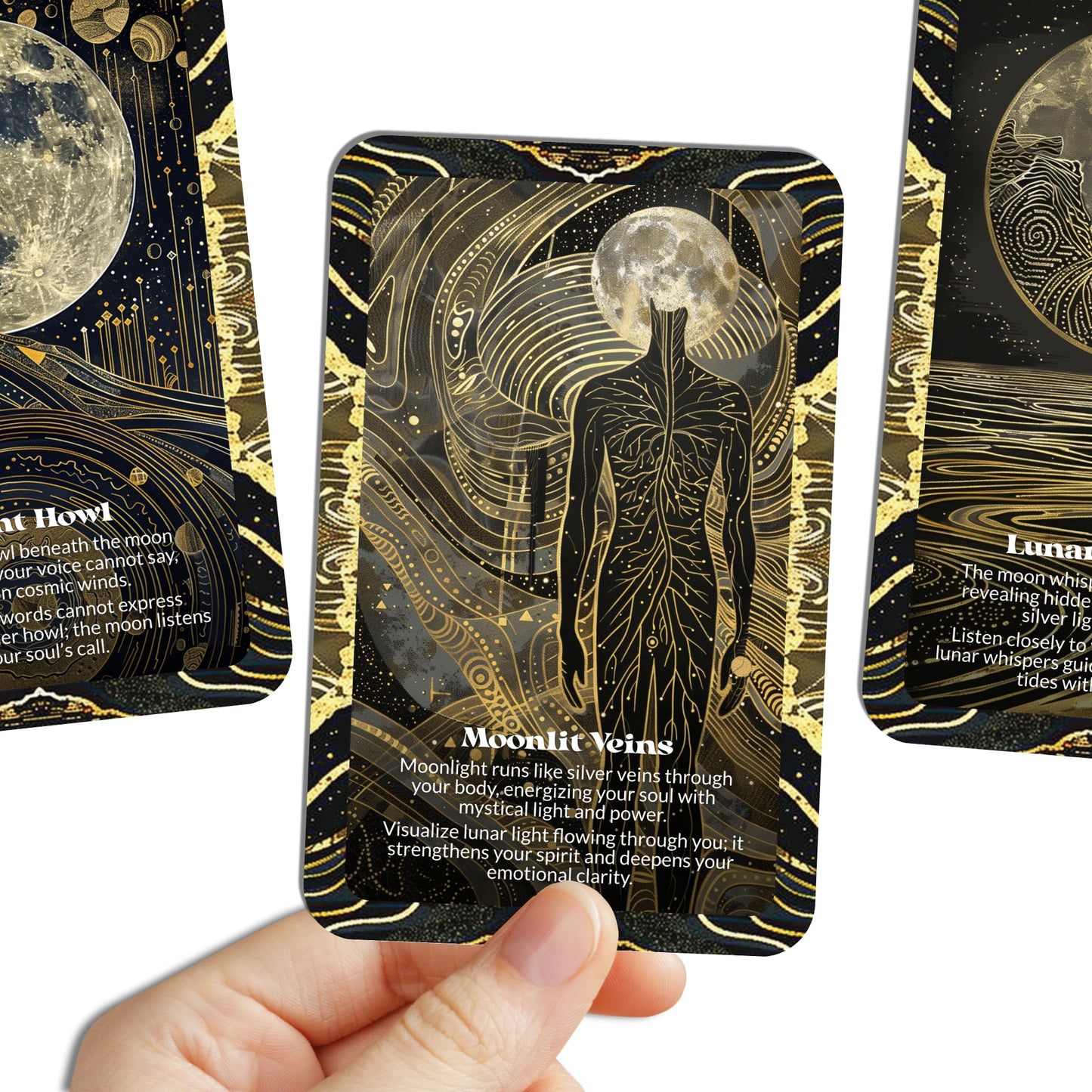 Moonstung – A Lunar Emotion Oracle Deck – 22 Oracle Cards – Where Moonlight Meets the Tender Heart
