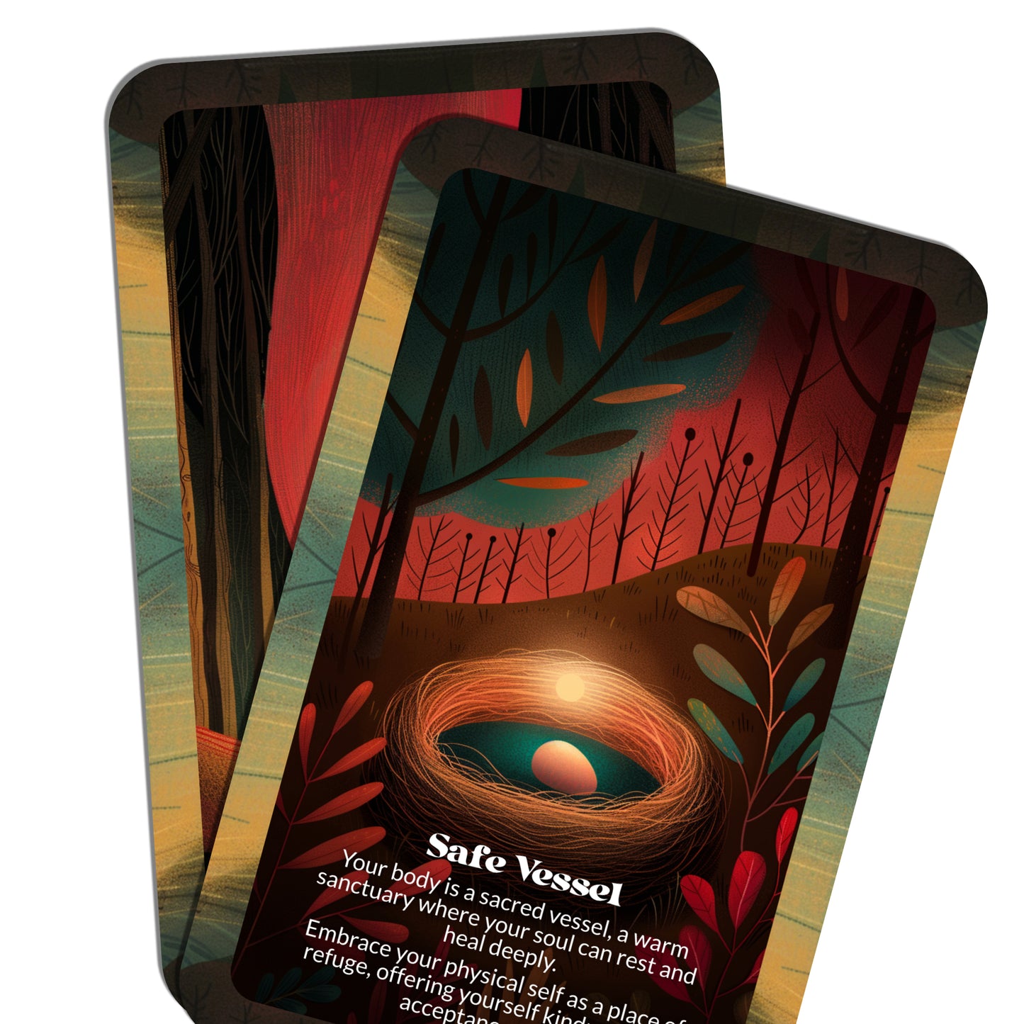 Warm Bones – An Embodied Comfort Oracle Deck – 22 Oracle Cards – Safety that Lives in Your Skin