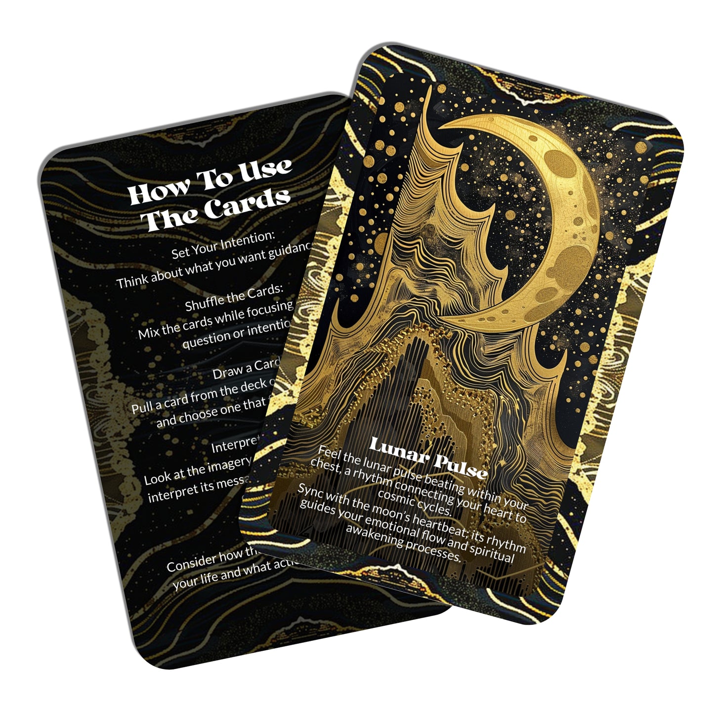 Moonstung – A Lunar Emotion Oracle Deck – 22 Oracle Cards – Where Moonlight Meets the Tender Heart