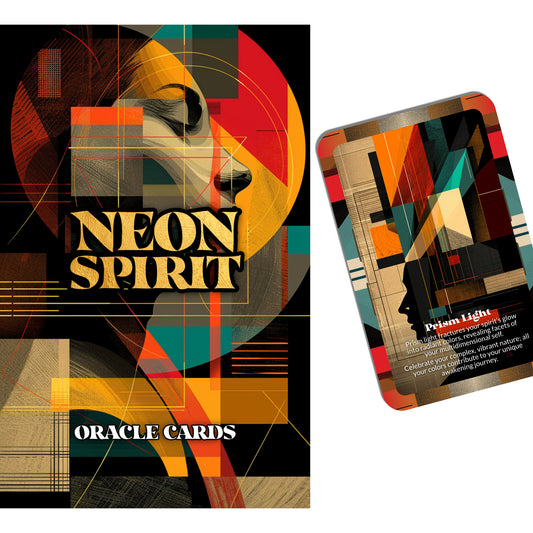 Neon Spirit – A High-Frequency Awakening Oracle Deck – 22 Oracle Cards – Flash Awake in Electric Glow