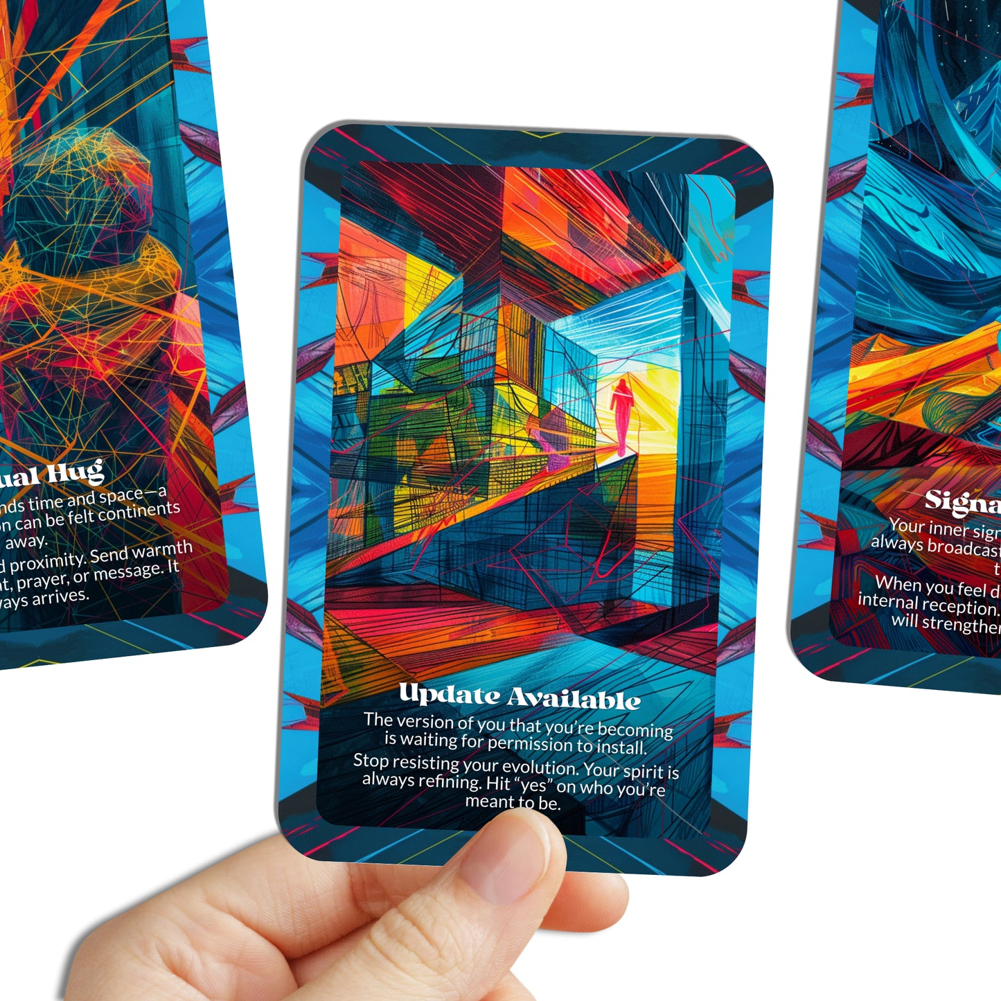 WiFi & Wonder – A Mindful Connectivity Oracle Deck – 22 Oracle Cards – Stay Connected to Self and Spirit