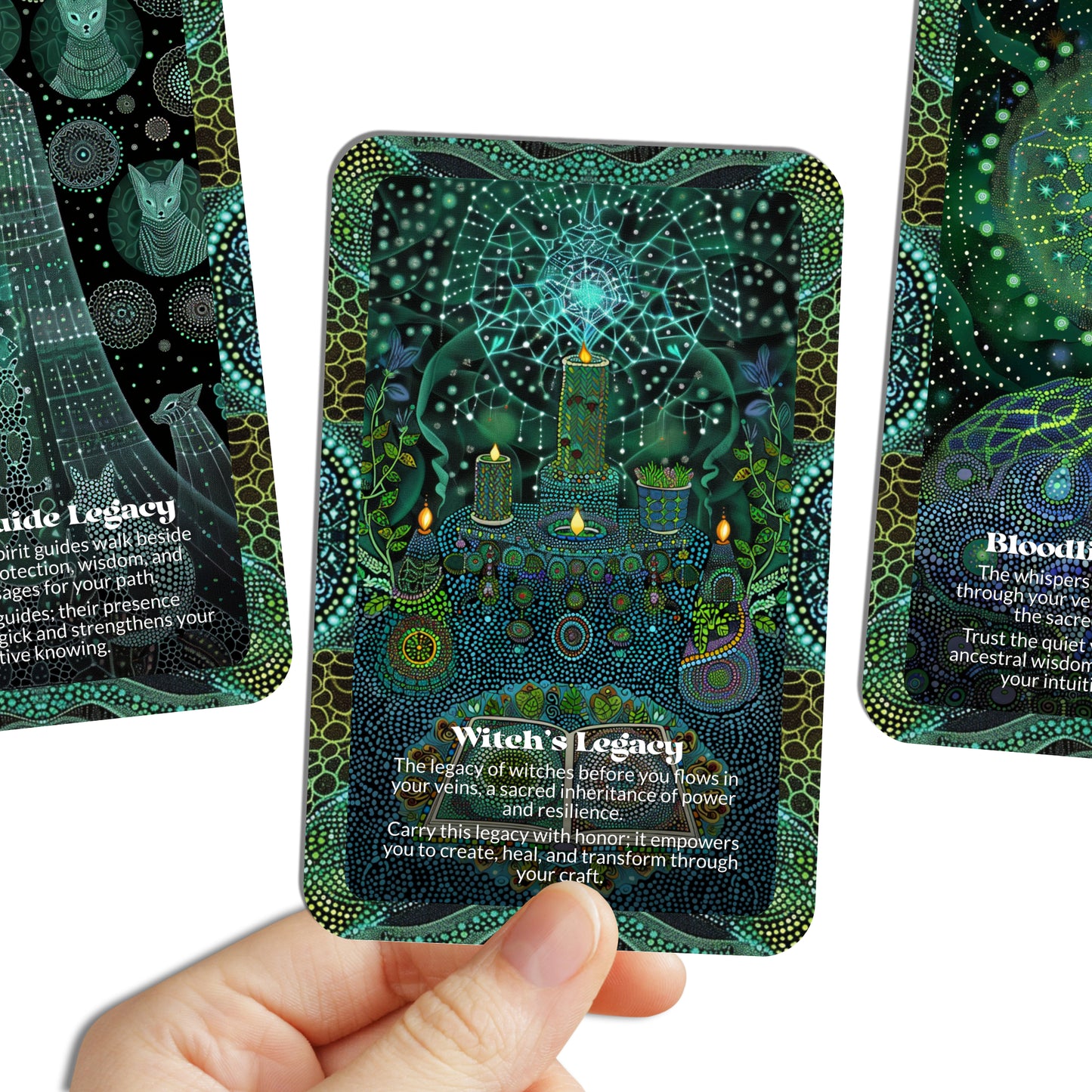 Witch Lines – An Ancestral Magick Oracle Deck – 22 Oracle Cards – The Bloodline is a Spell in Motion