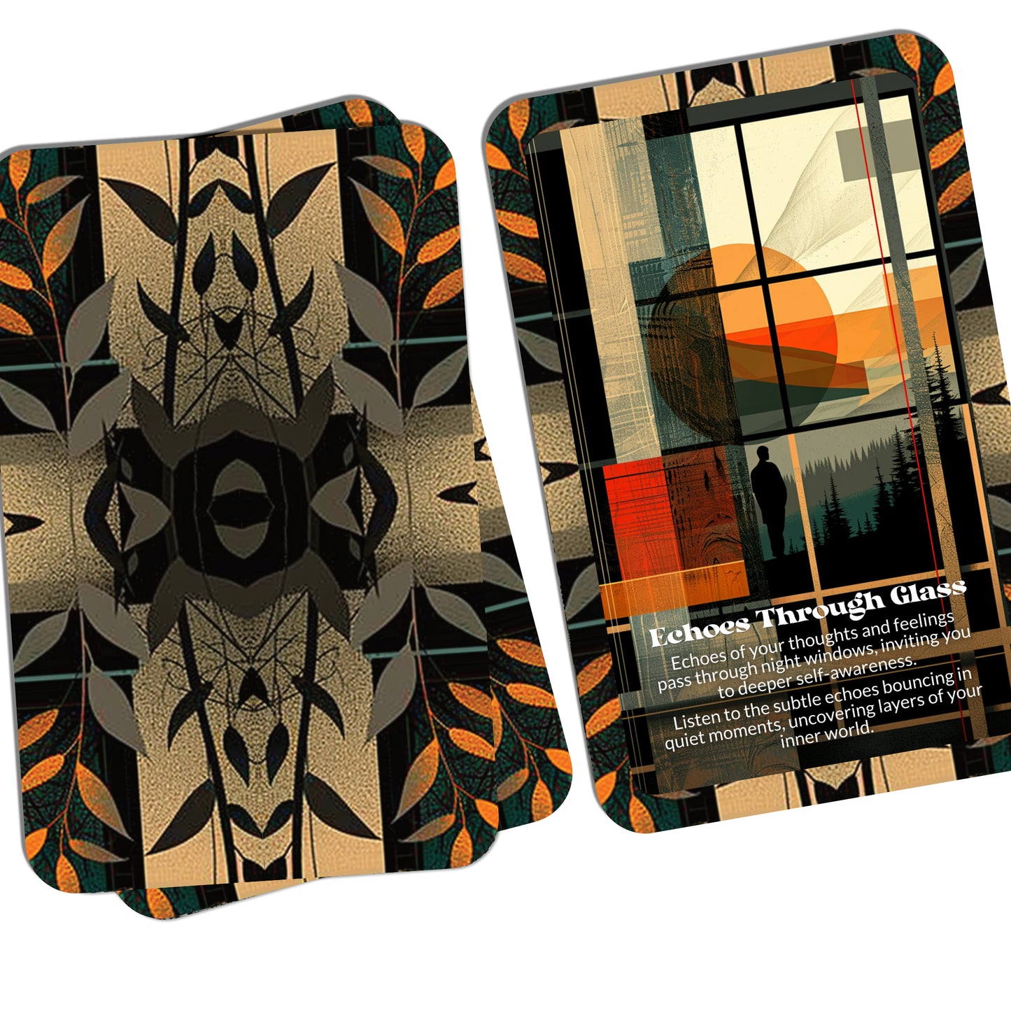 Night Windows – A Nocturnal Insight Oracle Deck – 22 Oracle Cards – Glimpse Truth Through Midnight Glass