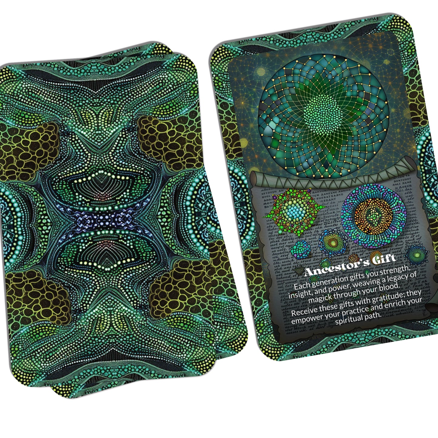 Witch Lines – An Ancestral Magick Oracle Deck – 22 Oracle Cards – The Bloodline is a Spell in Motion