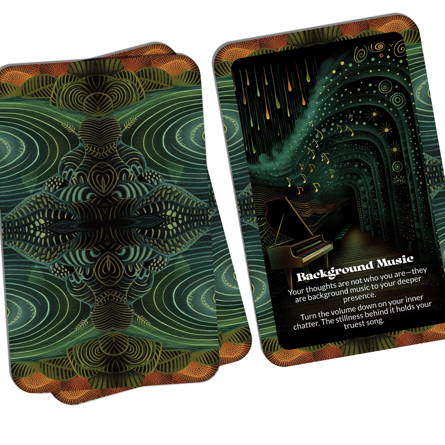 Between Thoughts – A Mindful Awareness Oracle Deck – 22 Oracle Cards – Witness the Silence Between Moments