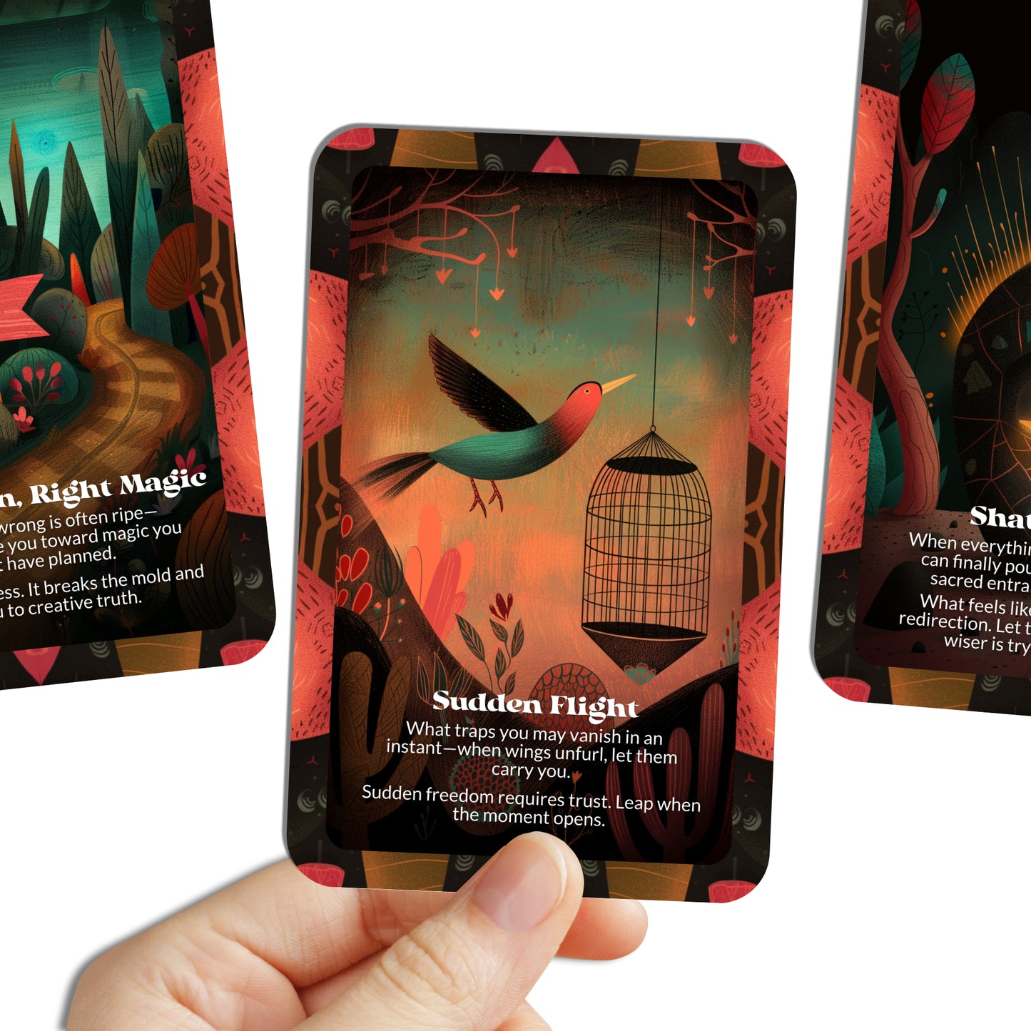 Pattern Break – A Life Disruption Oracle Deck – 22 Oracle Cards – When the Cycle Cracks, Step Through