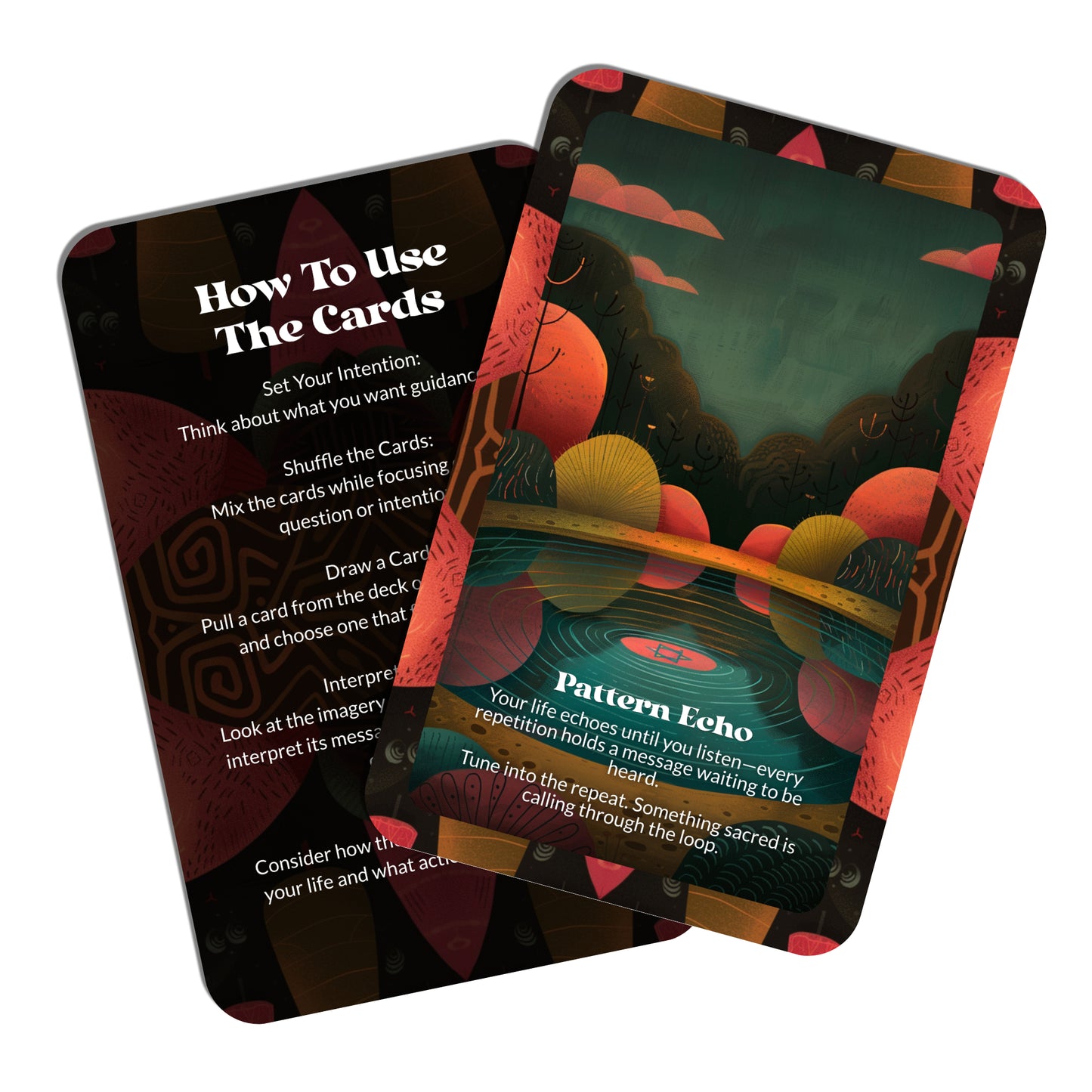 Pattern Break – A Life Disruption Oracle Deck – 22 Oracle Cards – When the Cycle Cracks, Step Through