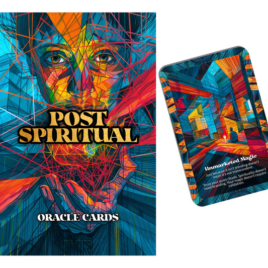 Post-Spiritual – A Modern Mystic Oracle Deck – 22 Oracle Cards – Spirit After the Hashtags Fade