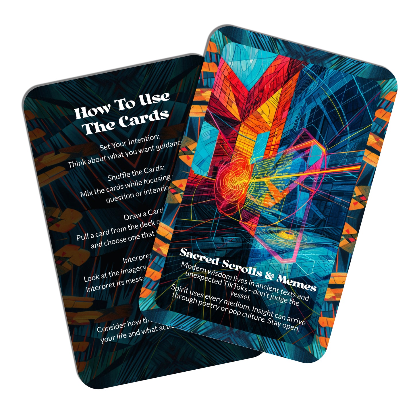 Post-Spiritual – A Modern Mystic Oracle Deck – 22 Oracle Cards – Spirit After the Hashtags Fade