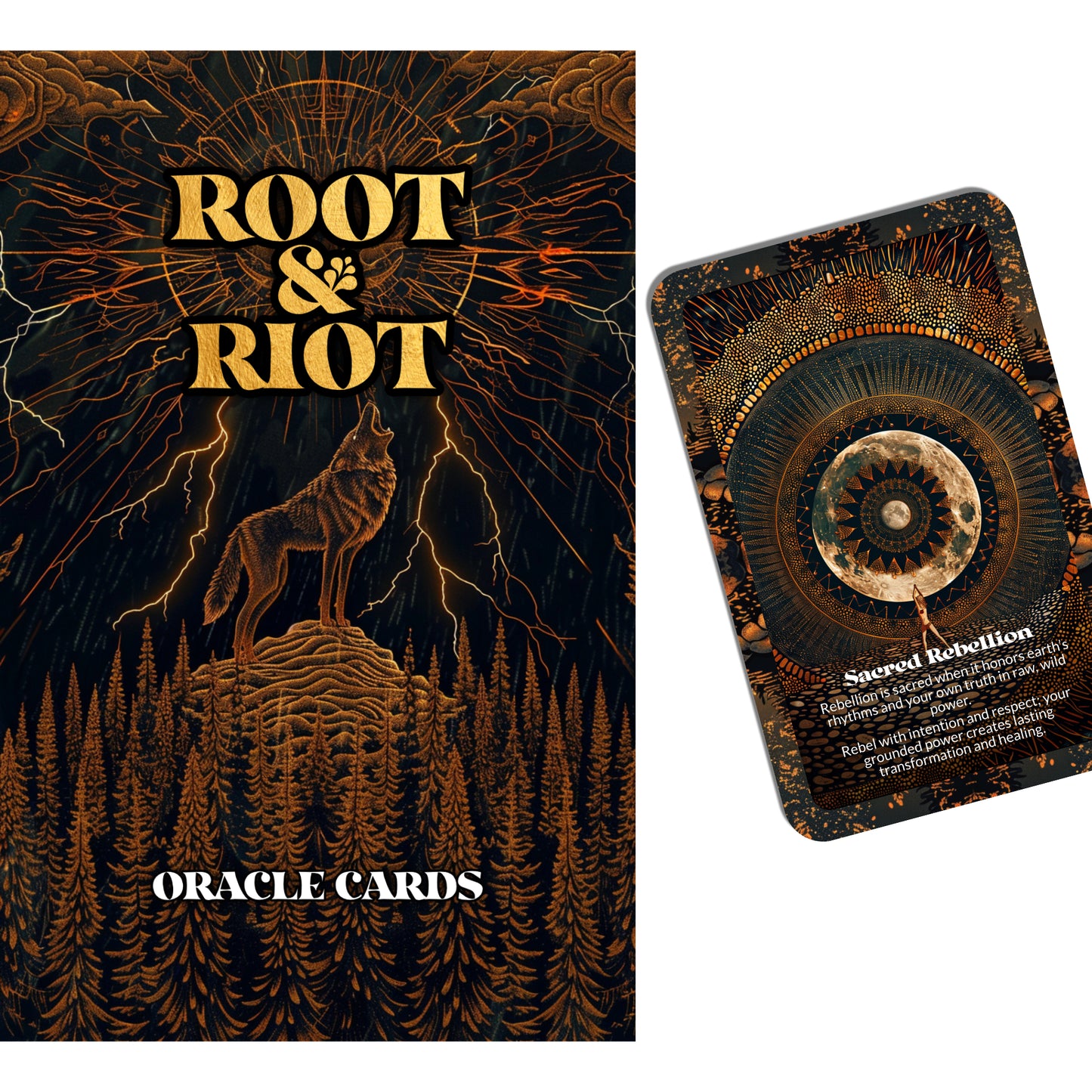 Root & Riot – An Earth Wisdom Oracle Deck – 22 Oracle Cards – Grounded Power, Wild Growth