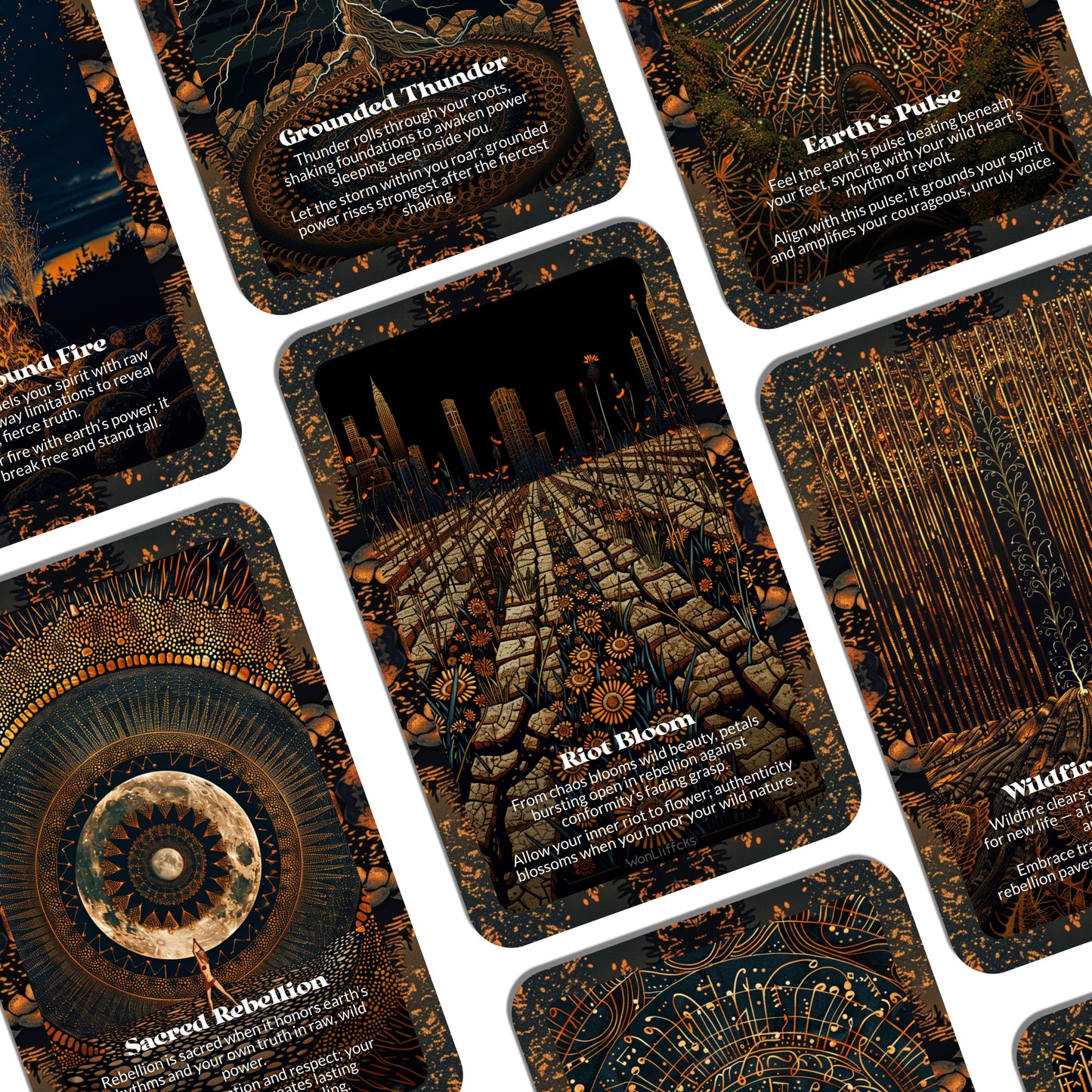 Root & Riot – An Earth Wisdom Oracle Deck – 22 Oracle Cards – Grounded Power, Wild Growth