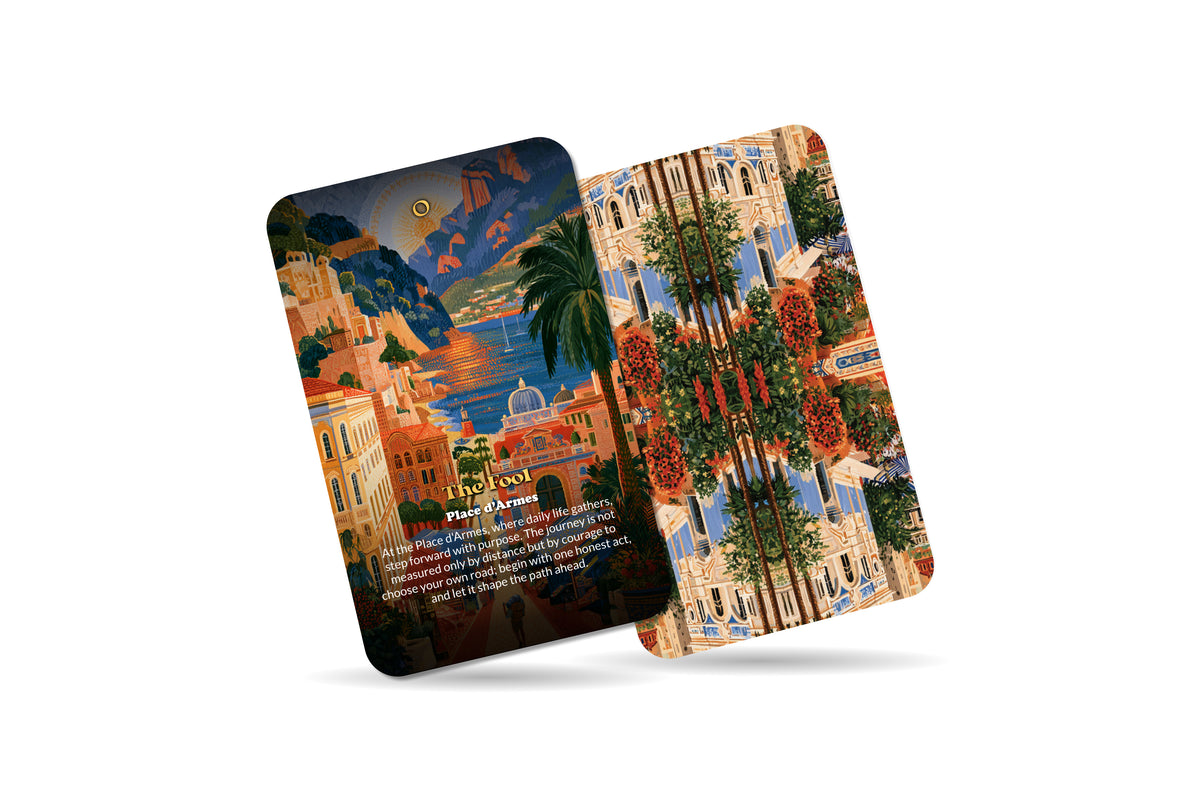 The Tarot of Monaco – A Riviera Mysticism Tarot Deck – 22 Tarot Cards – Mediterranean Elegance and Coastal Fortune