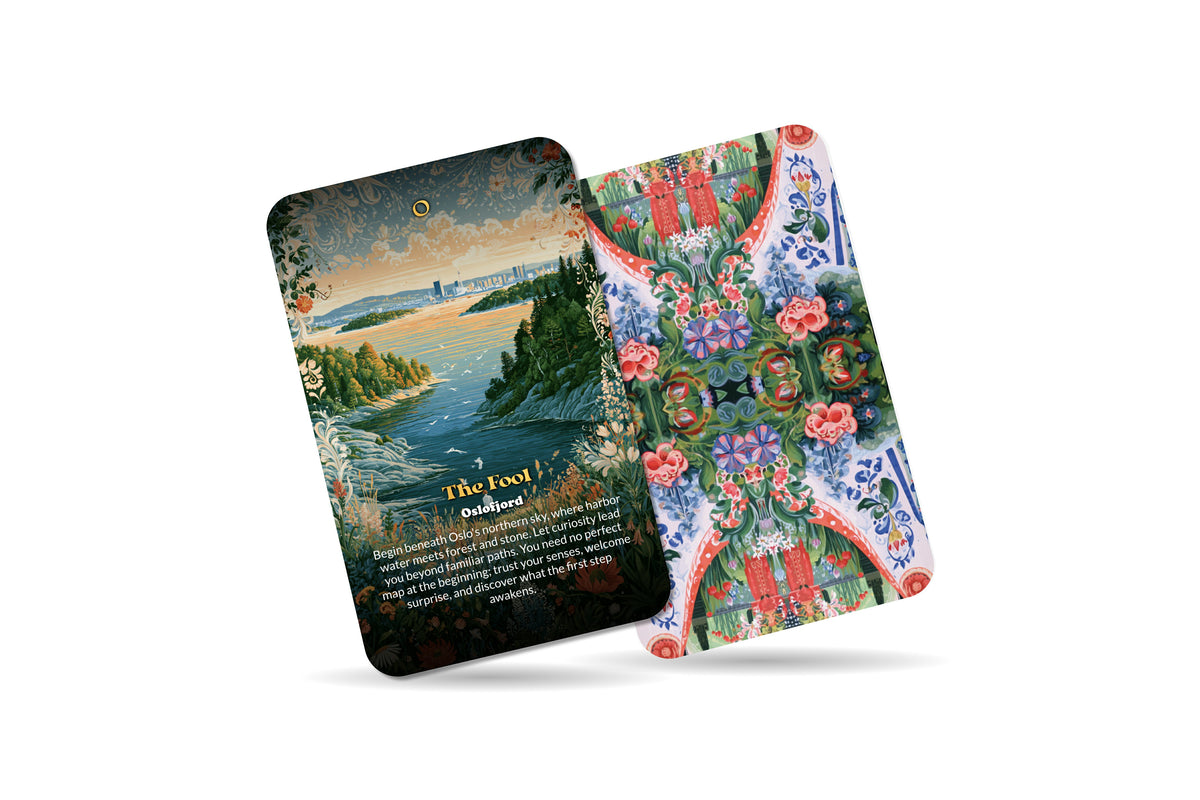 The Tarot of Oslo – A Nordic Fjord Tarot Deck – 22 Tarot Cards – Viking Heritage and Northern Light