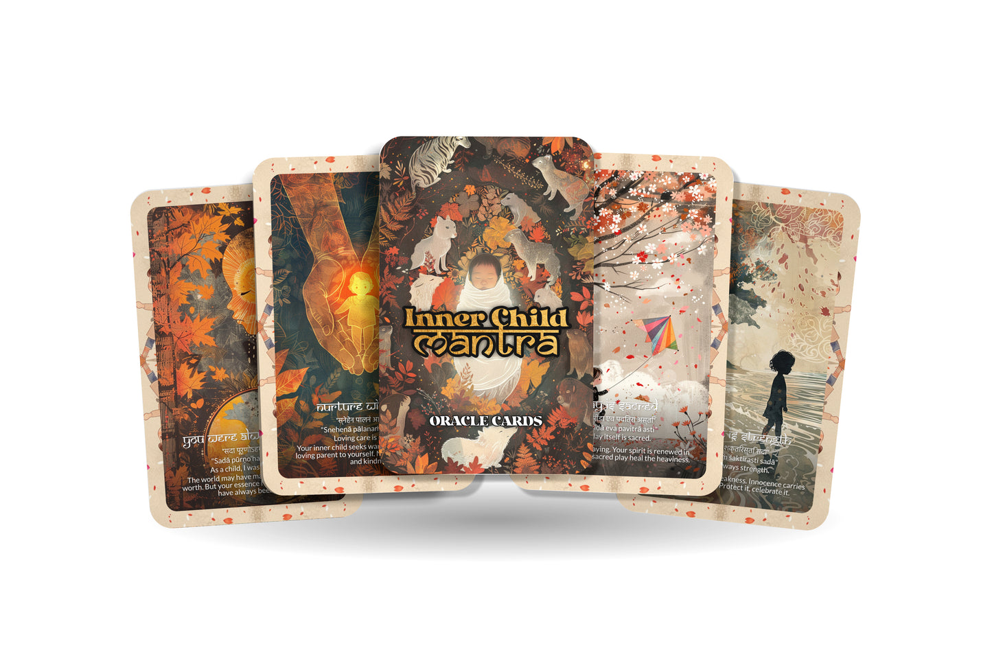 Inner Child Mantra – A Soul Remembrance Oracle Deck – 22 Oracle Cards – Healing Through Innocence