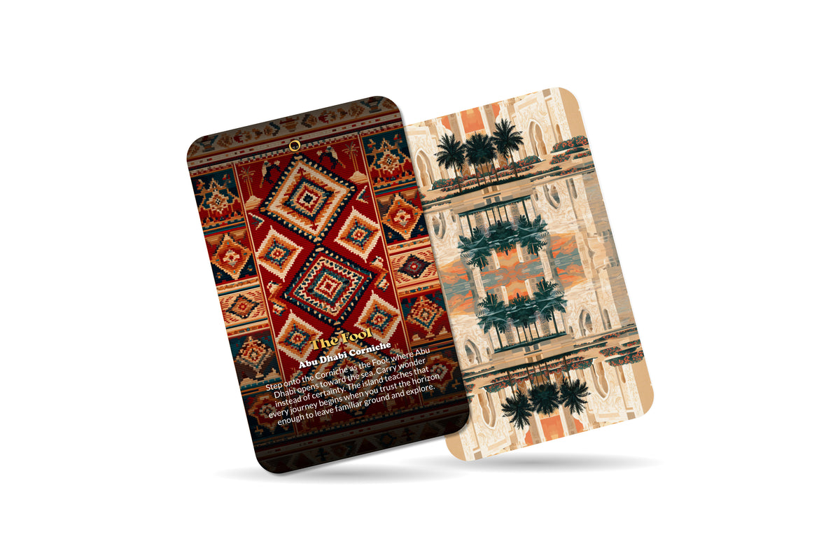 The Tarot of Abu Dhabi – A Desert Mysticism Tarot Deck – 22 Tarot Cards – Spiritual Journey Through the UAE’s Capital