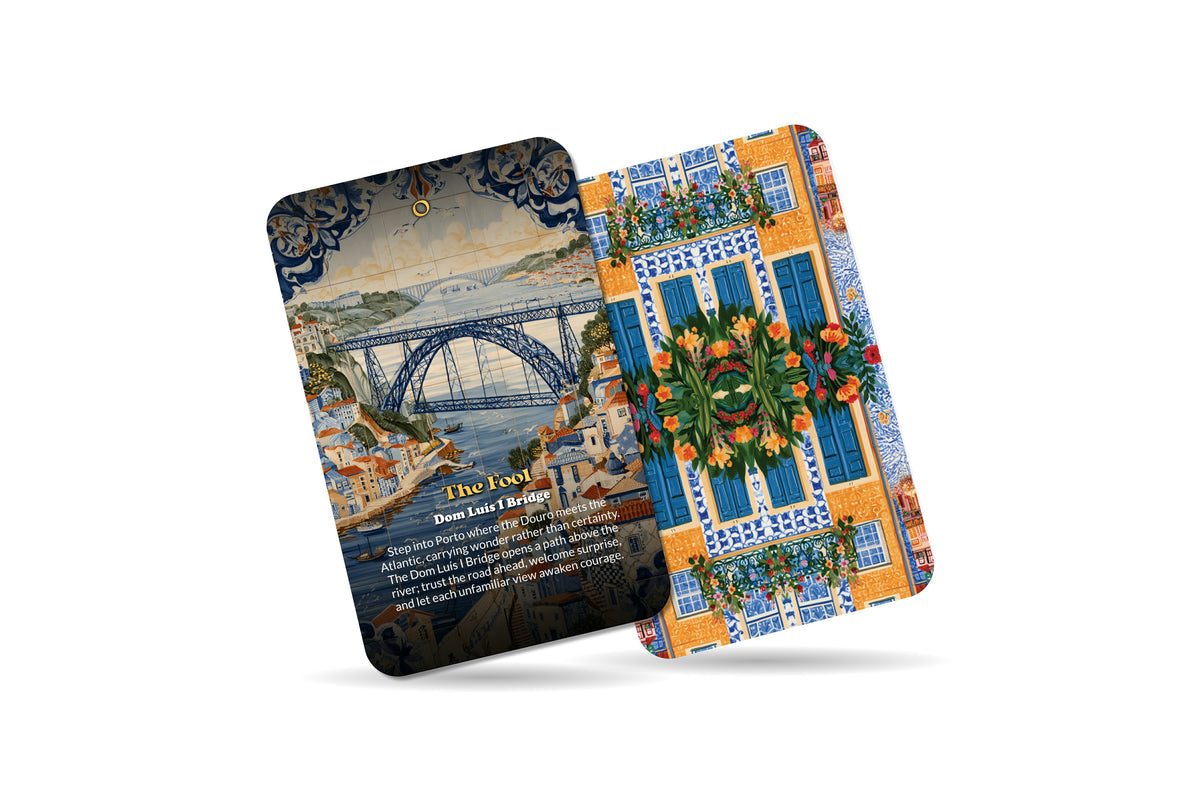 The Tarot of Porto – A Portuguese River Tarot Deck – 22 Tarot Cards – Douro Waters and Northern Heritage