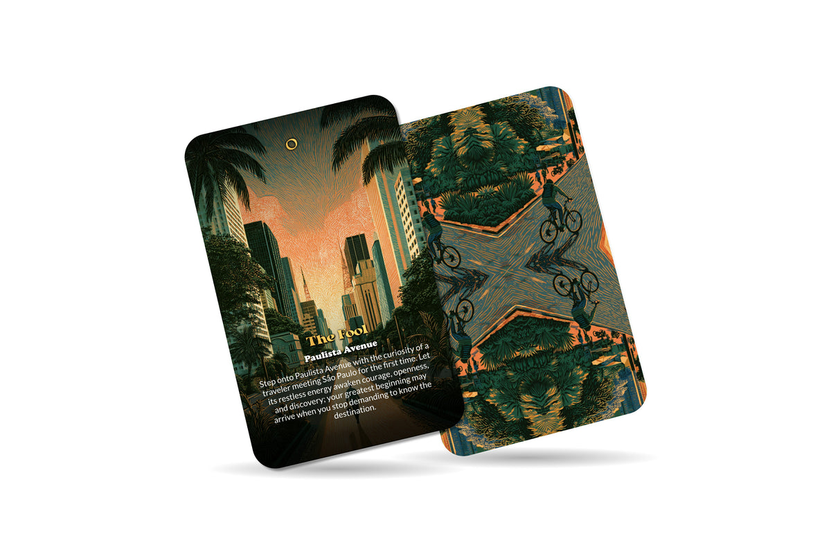 The Tarot of São Paulo – A Brazilian Cultural Tarot Deck – 22 Tarot Cards – Urban Energy, Art, and Diverse Traditions