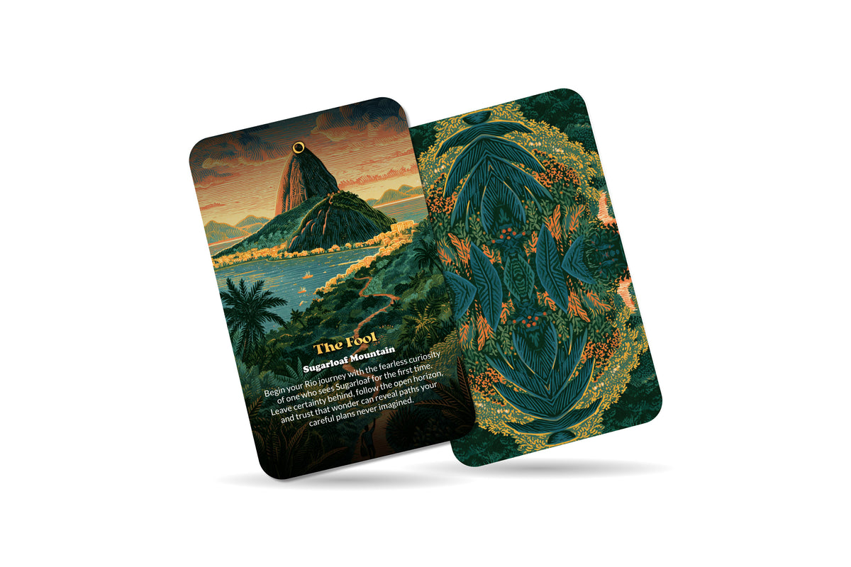 The Tarot of Rio de Janeiro – A Brazilian Carnival Tarot Deck – 22 Tarot Cards – Mountains, Music, and Ocean Spirit