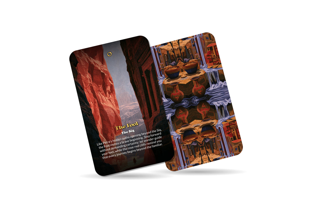 The Tarot of Petra – An Ancient Nabataean Tarot Deck – 22 Tarot Cards – Rose-City Mysteries of the Desert