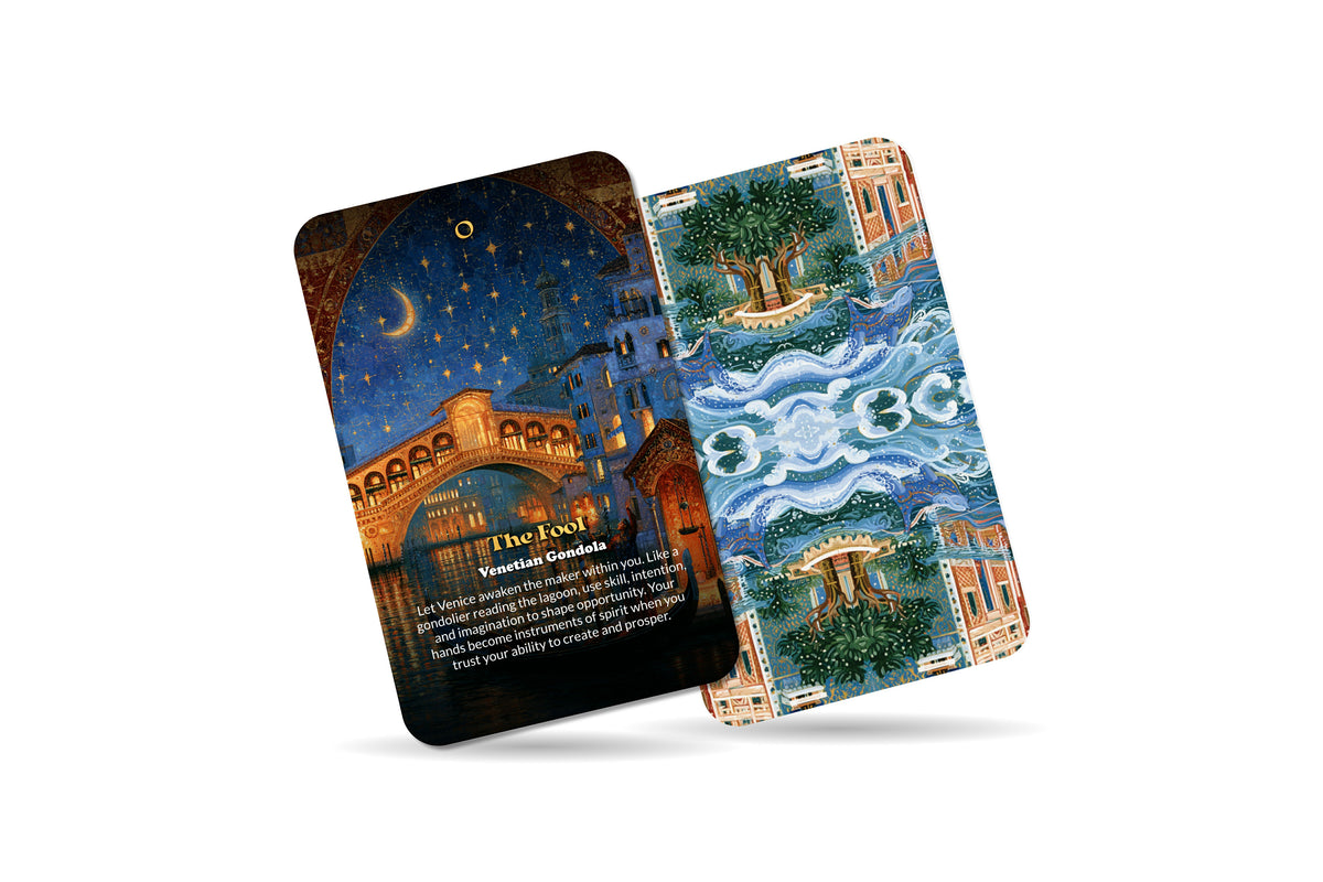 The Tarot of Venice – A Venetian Mysteries Tarot Deck – 22 Tarot Cards – Canals, Masks, and Renaissance Magic