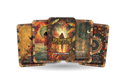 Renewal Mantra – A Soul Revival Oracle Deck – 22 Oracle Cards – Begin Again with Inner Light