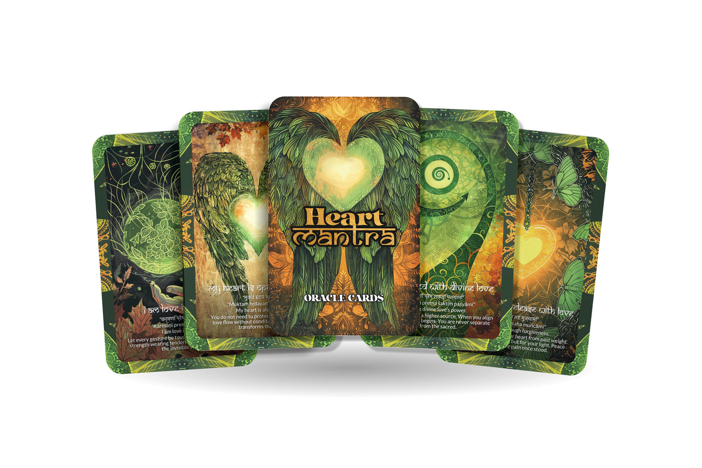 Heart Mantra – A Love Frequency Oracle Deck – 22 Oracle Cards – Wisdom from the Sacred Center