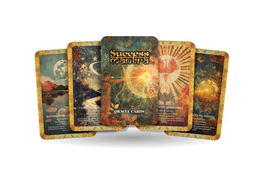 Success Mantra – A Manifestation Oracle Deck – 22 Oracle Cards – Aligning with Triumph and Purpose